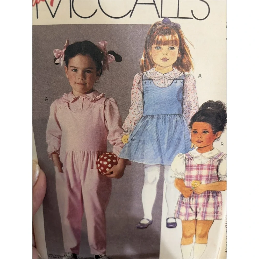 1980's McCall's Children's Outfit Sewing Pattern 3808 Size 4-6 Uncut